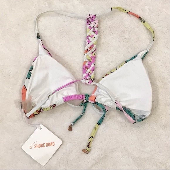 6 Shore Road NWT Size Large Ashbury Poppies Bikini Swimsuit Top New With Tags - Picture 4 of 9